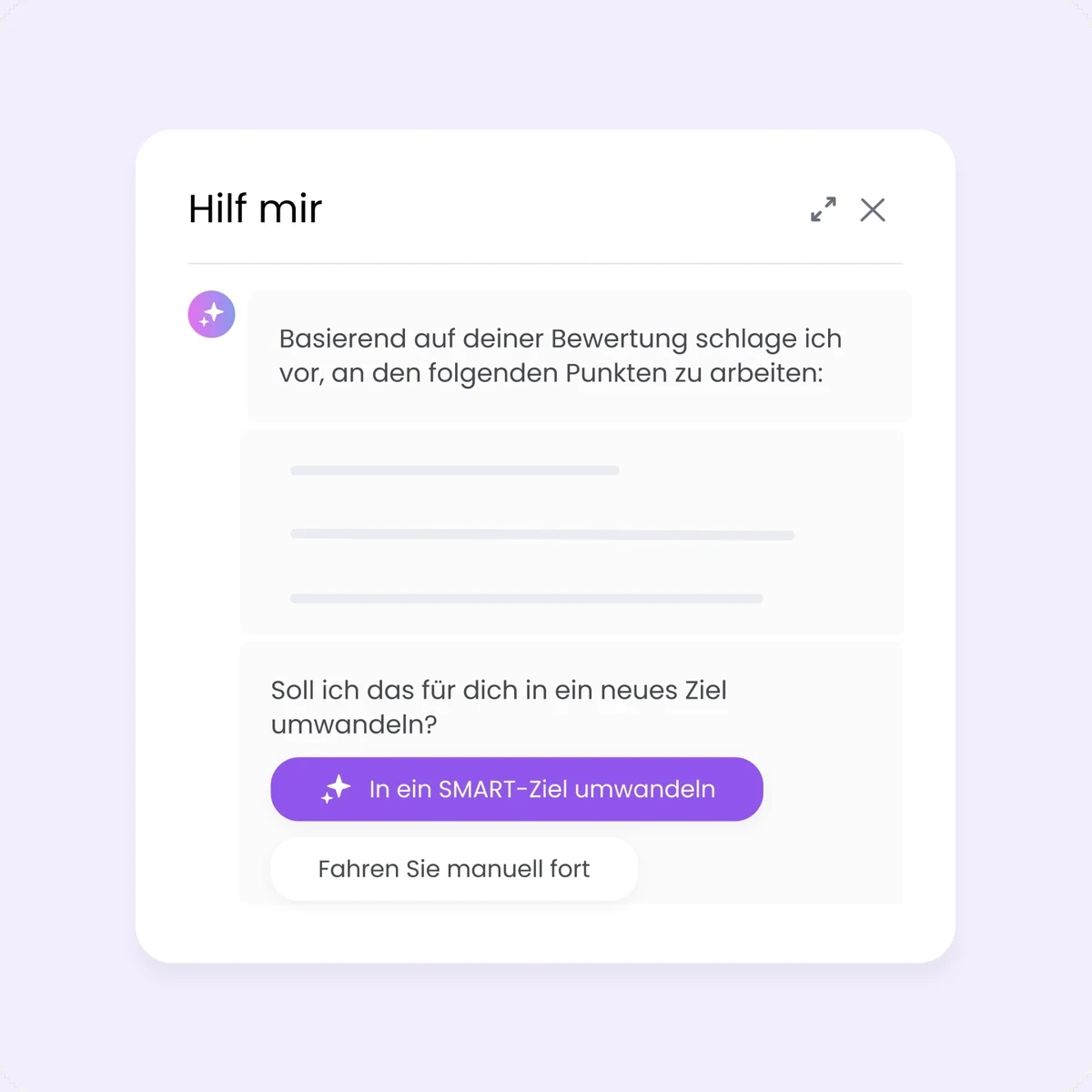 AI-coach helpt bij het opstellen van SMART-doelen