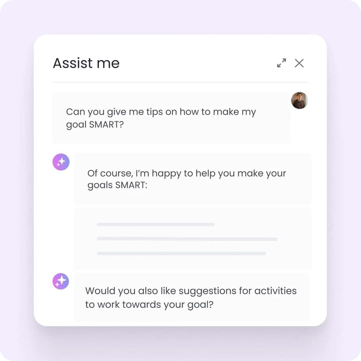 AI-assistent helpt bij het SMART maken van doelen