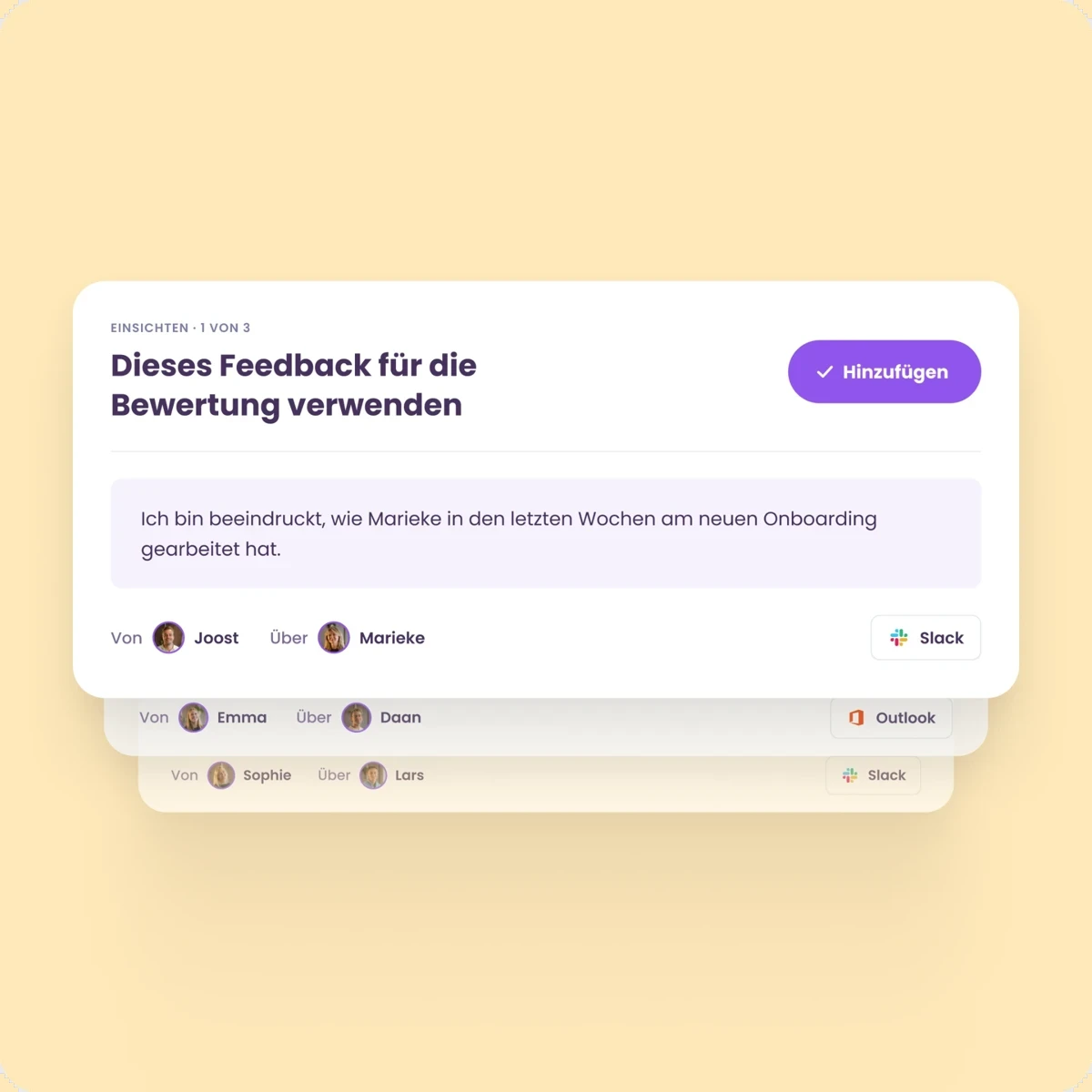 Feedback via Slack