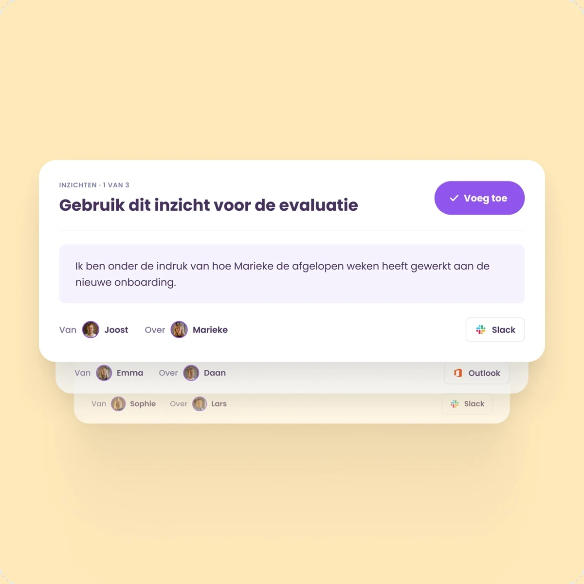 Feedback via Slack