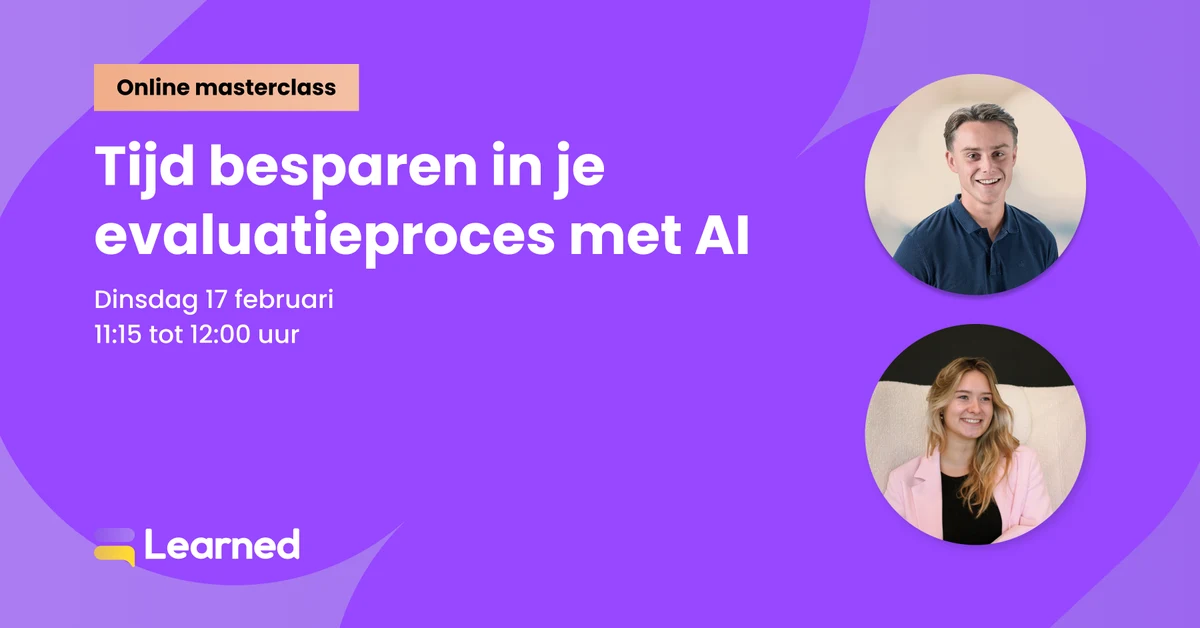 On-demand masterclass: Tijd besparen met AI in je evaluatieproces