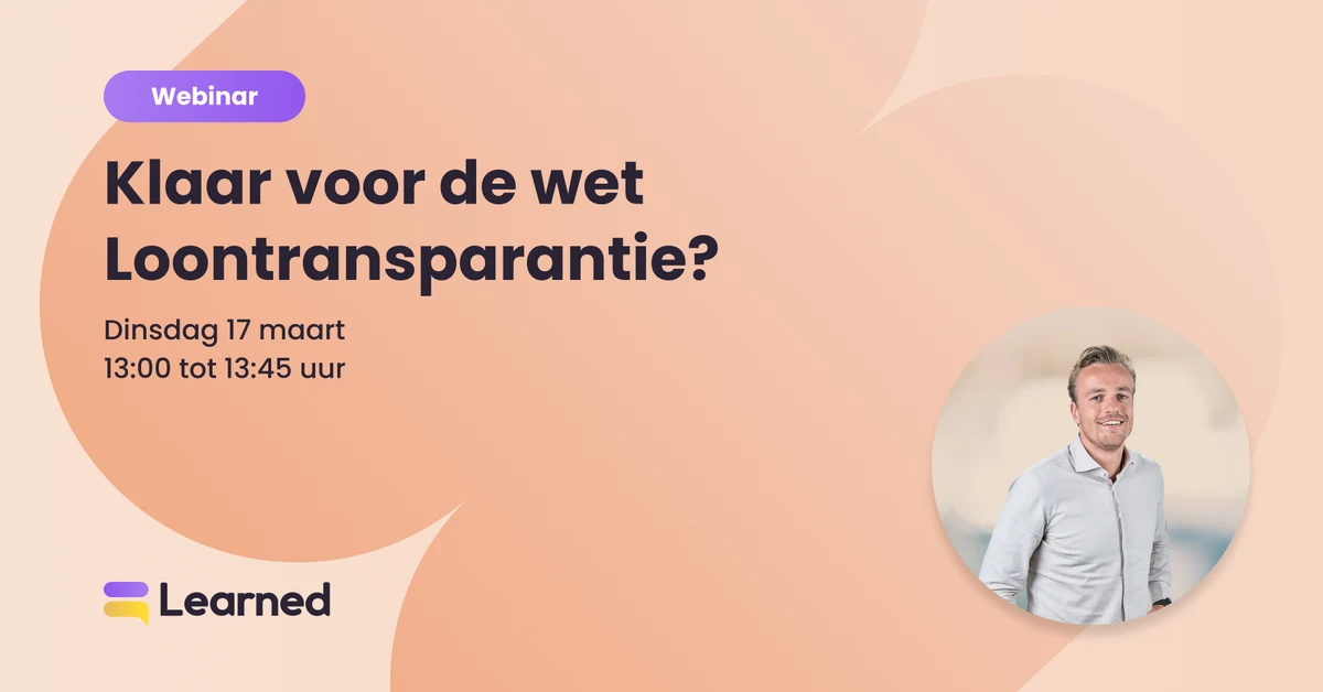 On-demand webinar: 'klaar voor de wet Loontransparantie?' [65 min]