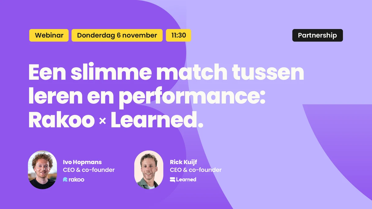 On-demand webinar: Rakoo x Learned | Leren en performance