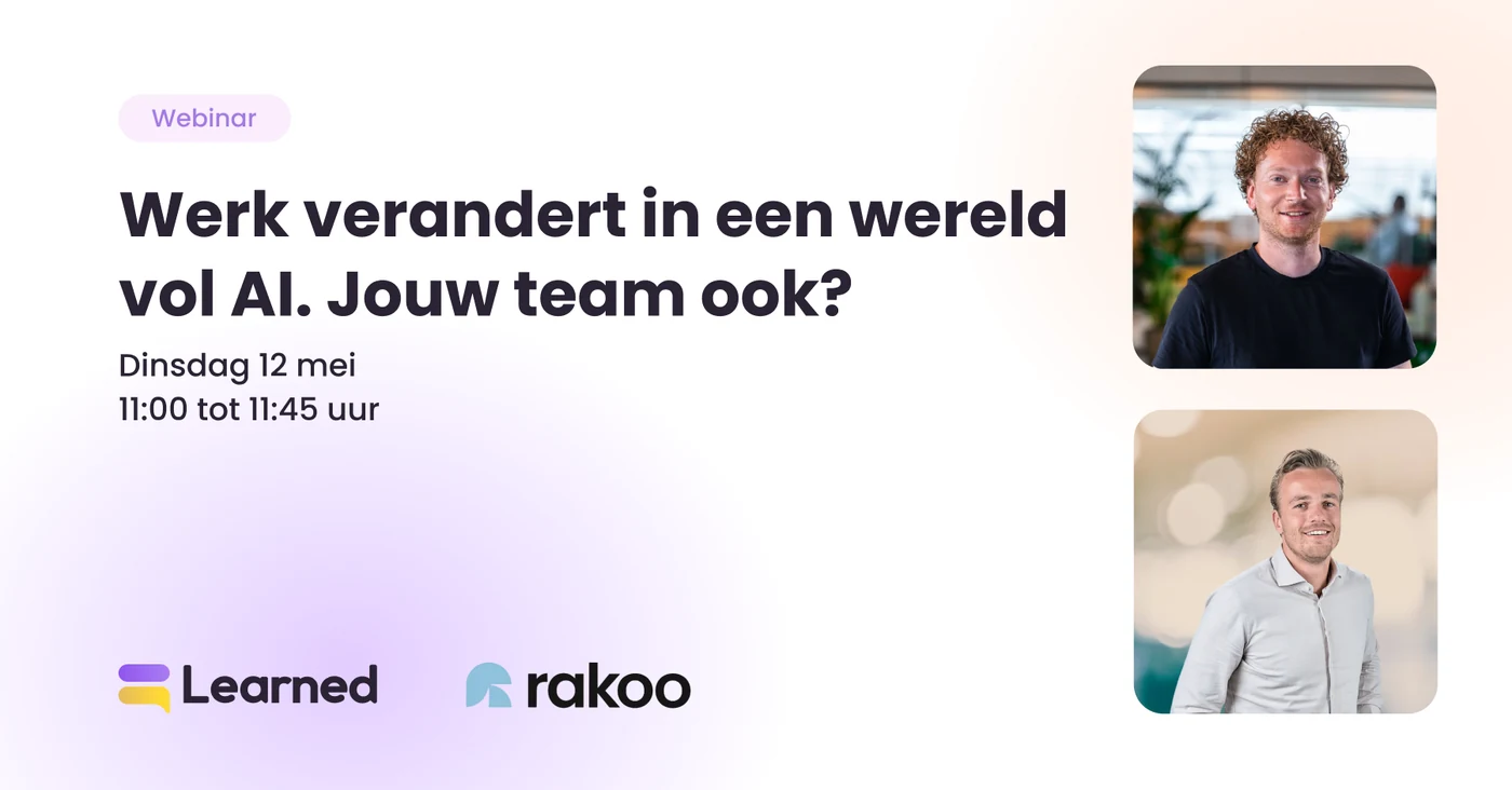 Werk verandert in een wereld vol AI. Jouw team ook?