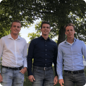 Joost, Paul, en Rick, oprichters van Learned