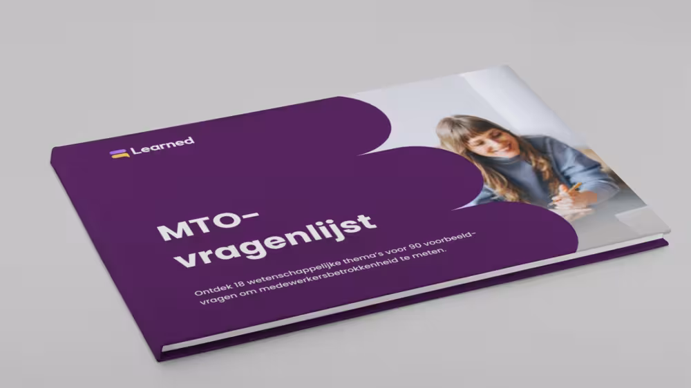 Een boek van Medewerkerstevredenheidsonderzoek vragenlijst