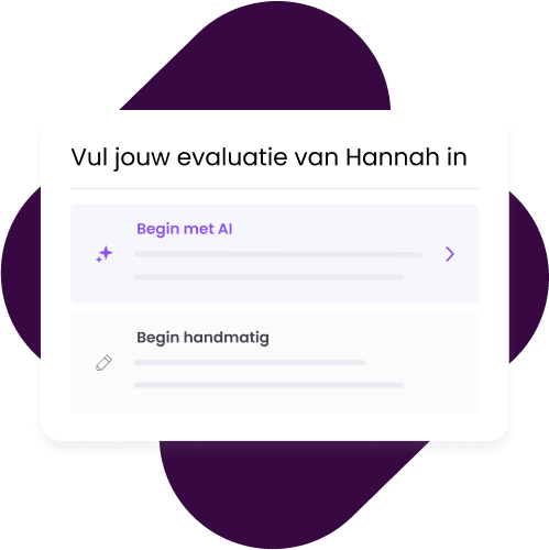 Vul evaluatie in van Hannah