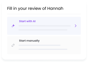 Automated reviews Automated performance review in Learned