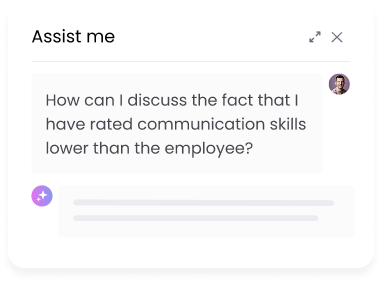 Assist me AI Assist in performance reviews