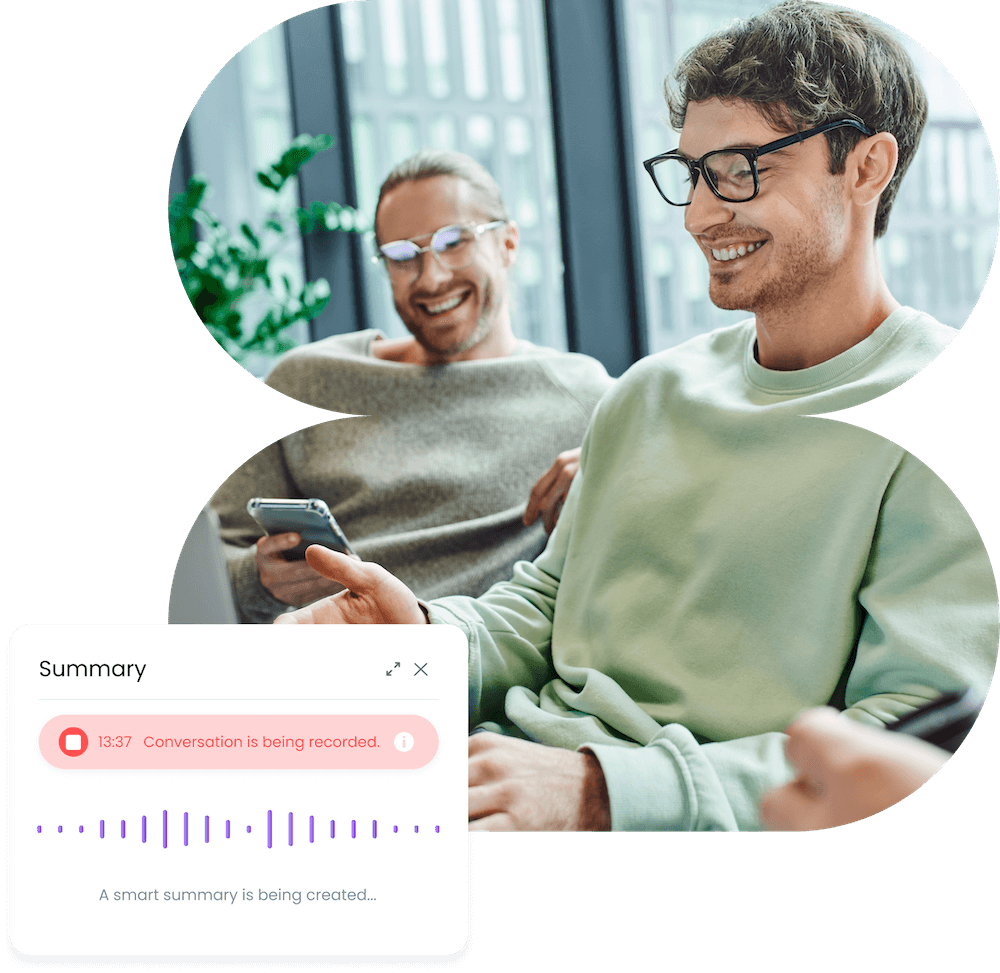 Use AI to make a summary of your conversation